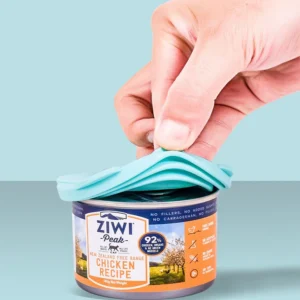 Two-pack silicone treat spoons with sealing edge for cats and small dogs