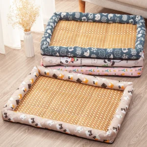 {title} — medium cooling rattan mat for cats and small dogs
