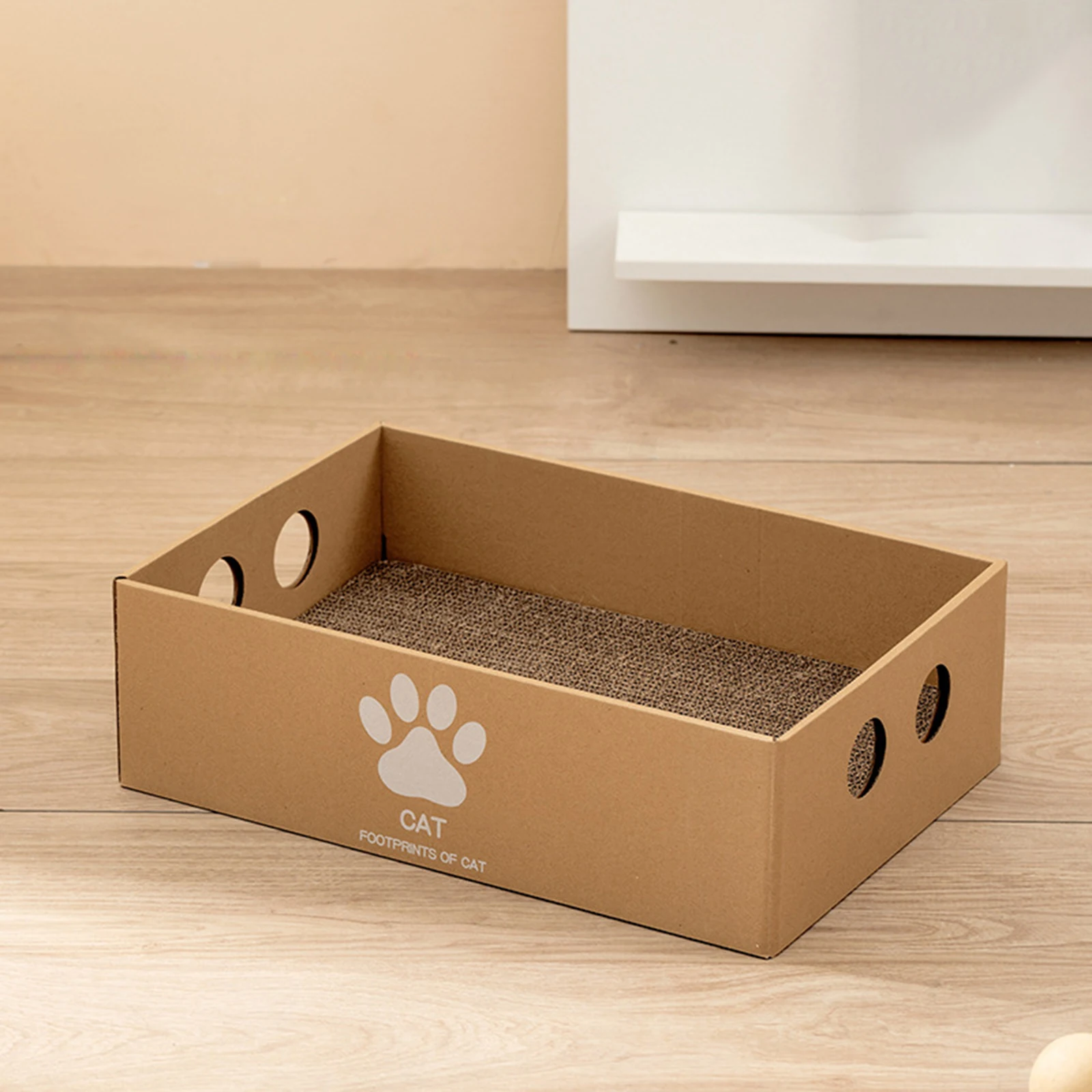 Large corrugated cardboard cat scratching box – view 4