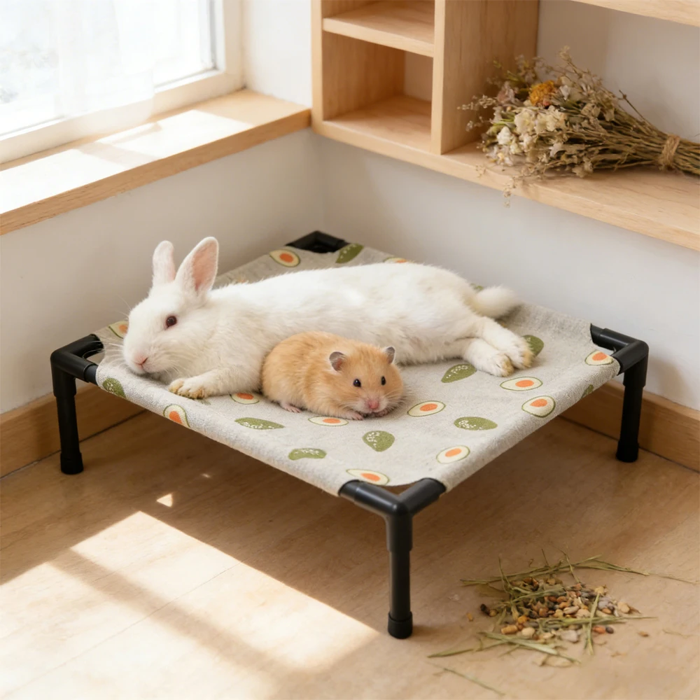 {title} — elevated breathable bed for small pets – view 2