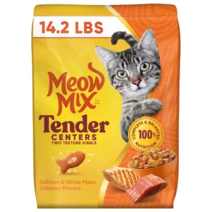 Tender Centers Salmon and White Meat Chicken dry cat food 14.2 lb bag