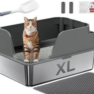 {{title}} on a neutral background — stainless steel, extra-large, splash-proof and leak-proof